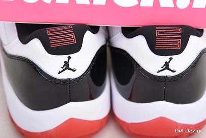 “White Jordan 11 Bred” 745 AV2187-160 Soft Low Air 0624